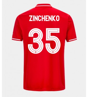 Nottingham Forest Oleksandr Zinchenko #35 Hjemmebanetrøje 2025-26 Kort ærmer